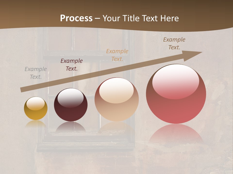 Glass Disrepair Wooden PowerPoint Template