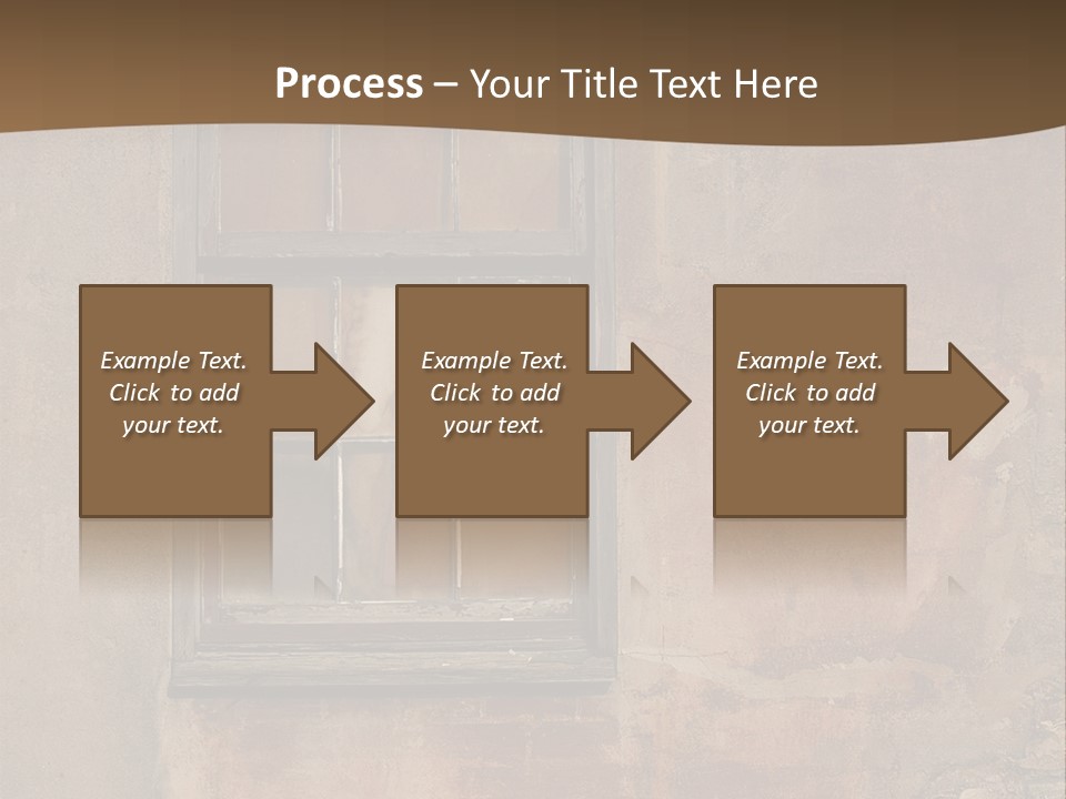 Glass Disrepair Wooden PowerPoint Template