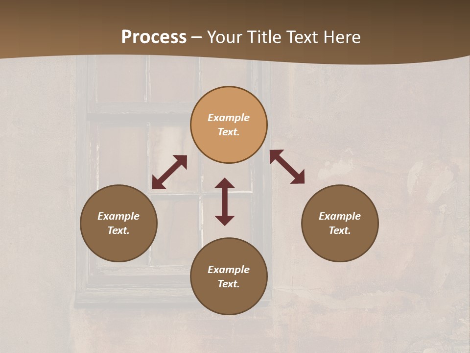 Glass Disrepair Wooden PowerPoint Template