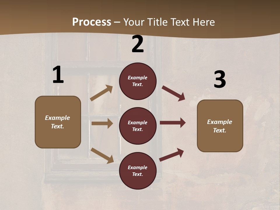 Glass Disrepair Wooden PowerPoint Template