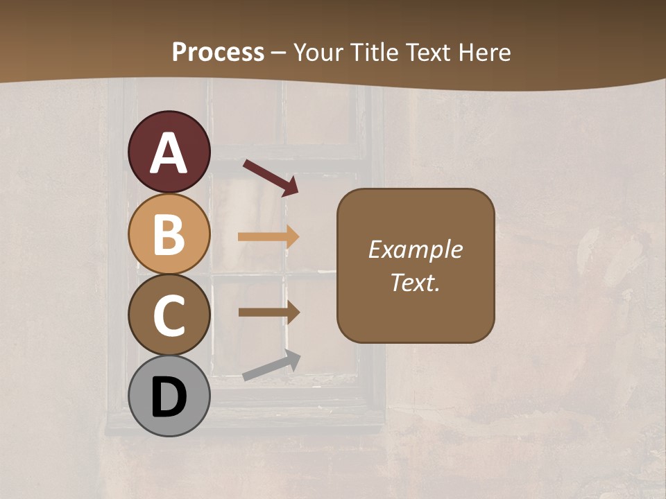 Glass Disrepair Wooden PowerPoint Template