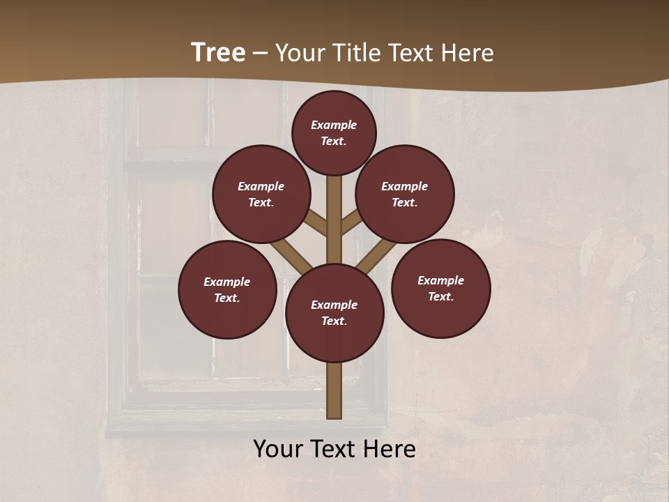 Glass Disrepair Wooden PowerPoint Template