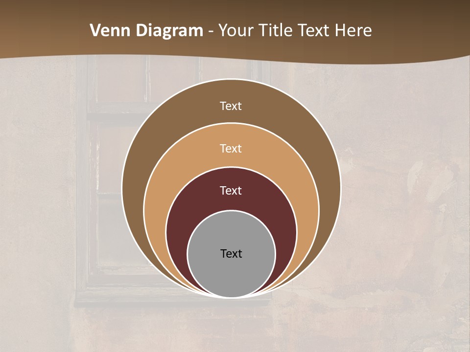 Glass Disrepair Wooden PowerPoint Template