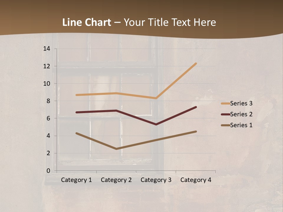 Glass Disrepair Wooden PowerPoint Template