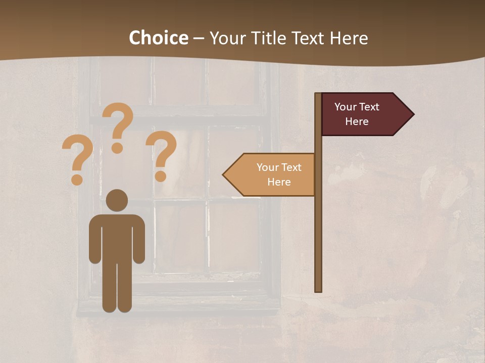 Glass Disrepair Wooden PowerPoint Template