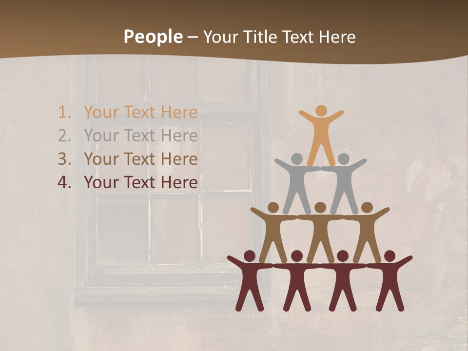 Glass Disrepair Wooden PowerPoint Template