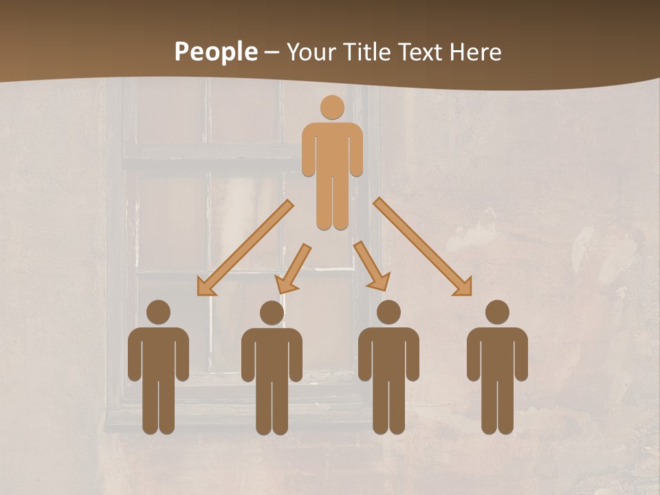 Glass Disrepair Wooden PowerPoint Template