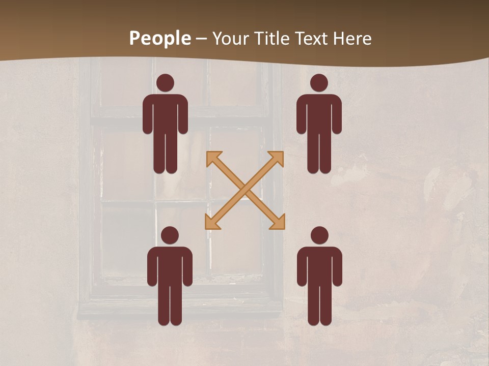 Glass Disrepair Wooden PowerPoint Template