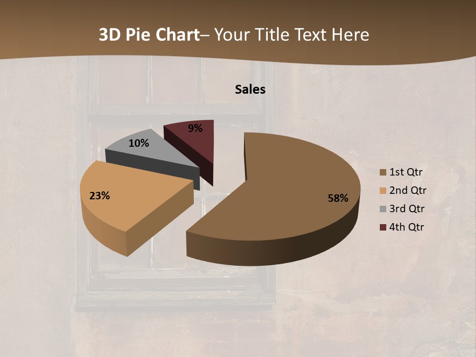 Glass Disrepair Wooden PowerPoint Template