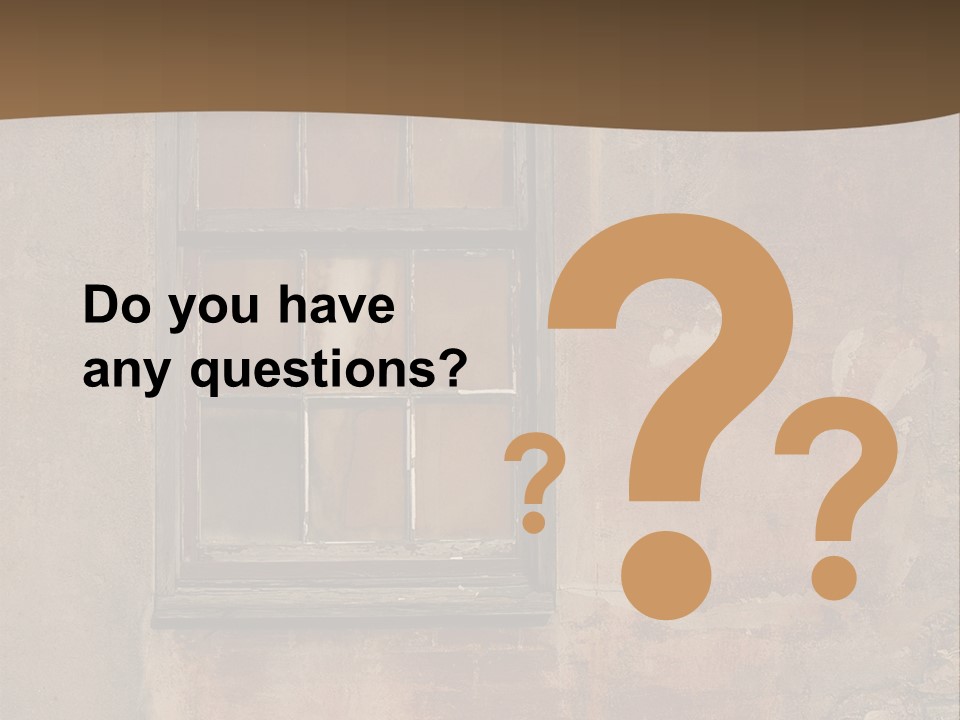 Glass Disrepair Wooden PowerPoint Template