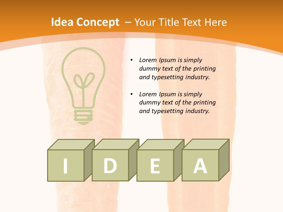 Half Salad Healthy PowerPoint Template