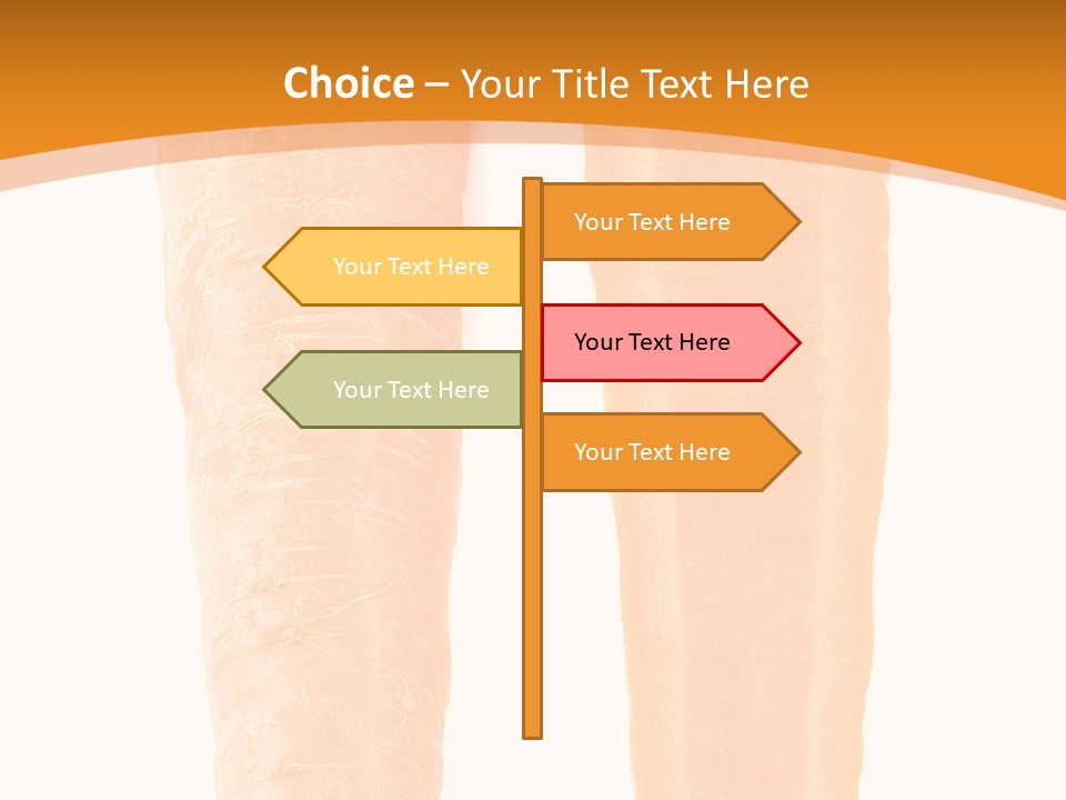 Half Salad Healthy PowerPoint Template