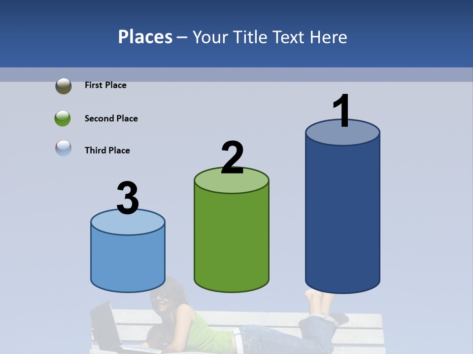 Sky Teenager Learning PowerPoint Template