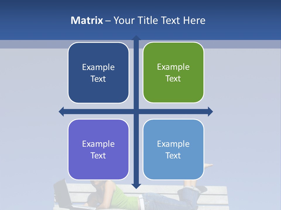 Sky Teenager Learning PowerPoint Template