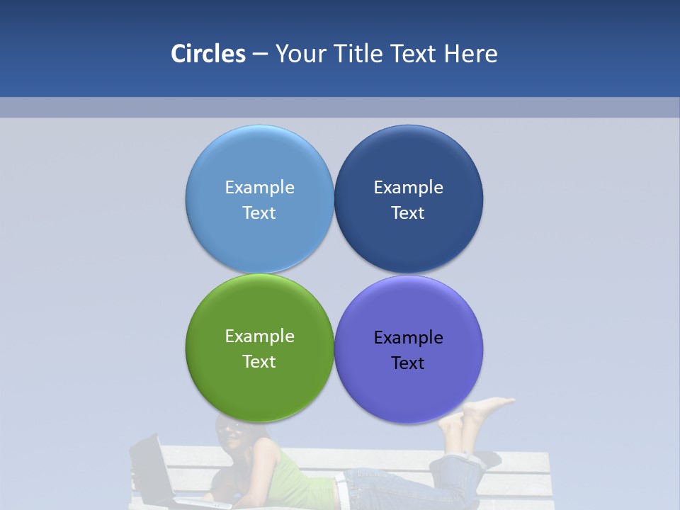 Sky Teenager Learning PowerPoint Template