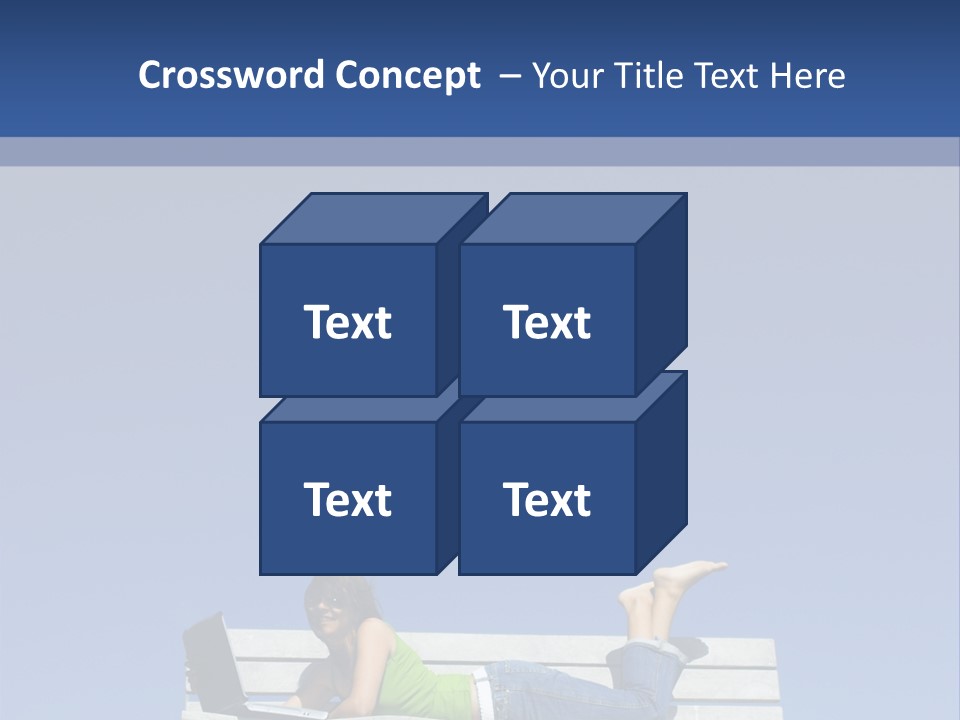 Sky Teenager Learning PowerPoint Template