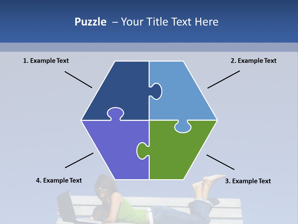 Sky Teenager Learning PowerPoint Template