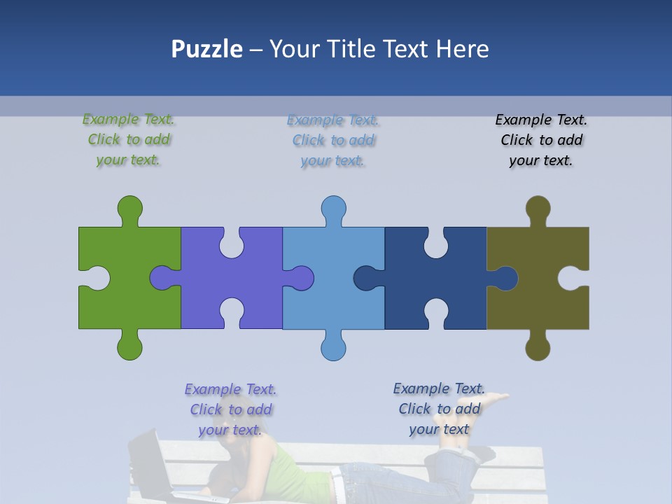 Sky Teenager Learning PowerPoint Template