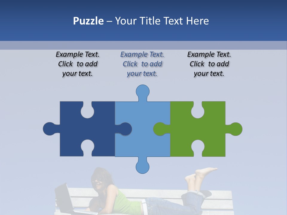 Sky Teenager Learning PowerPoint Template