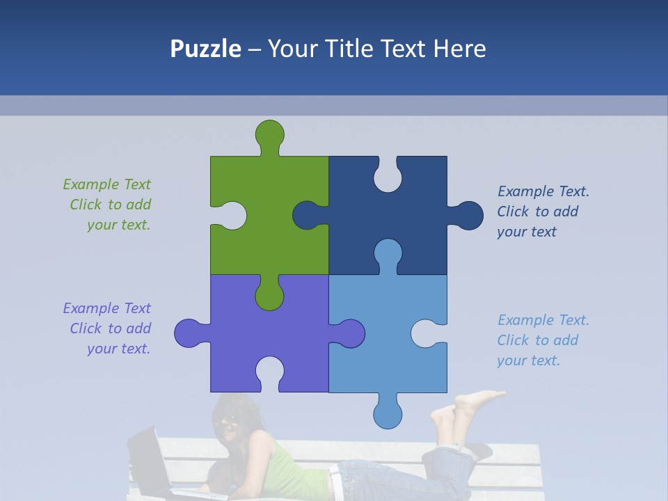 Sky Teenager Learning PowerPoint Template