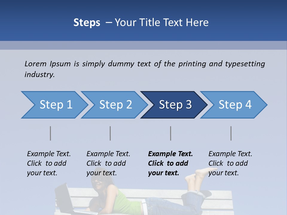 Sky Teenager Learning PowerPoint Template
