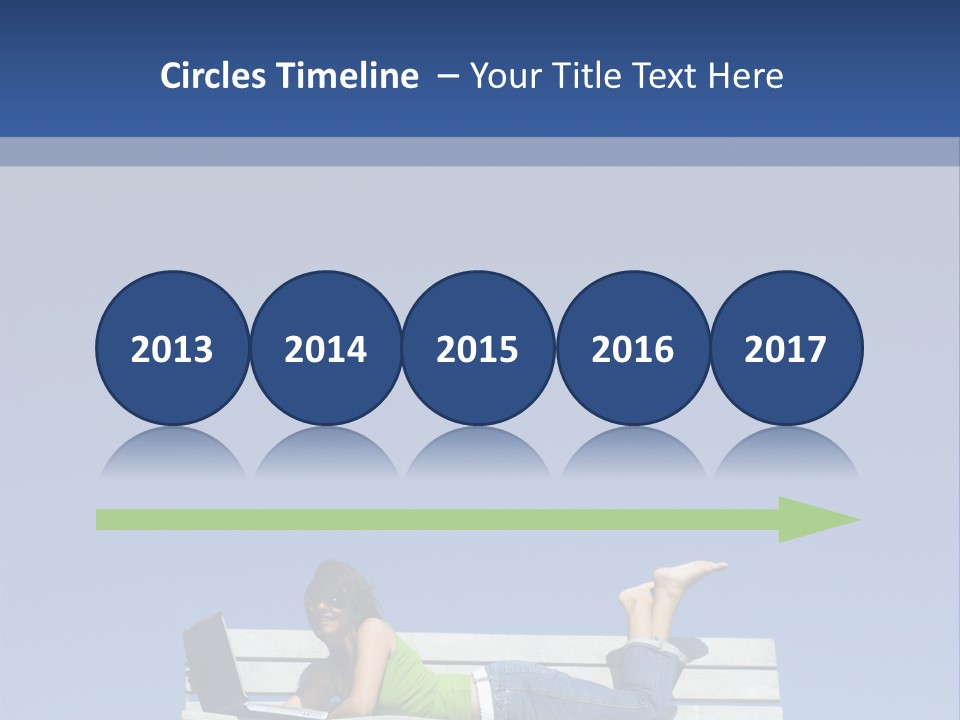 Sky Teenager Learning PowerPoint Template