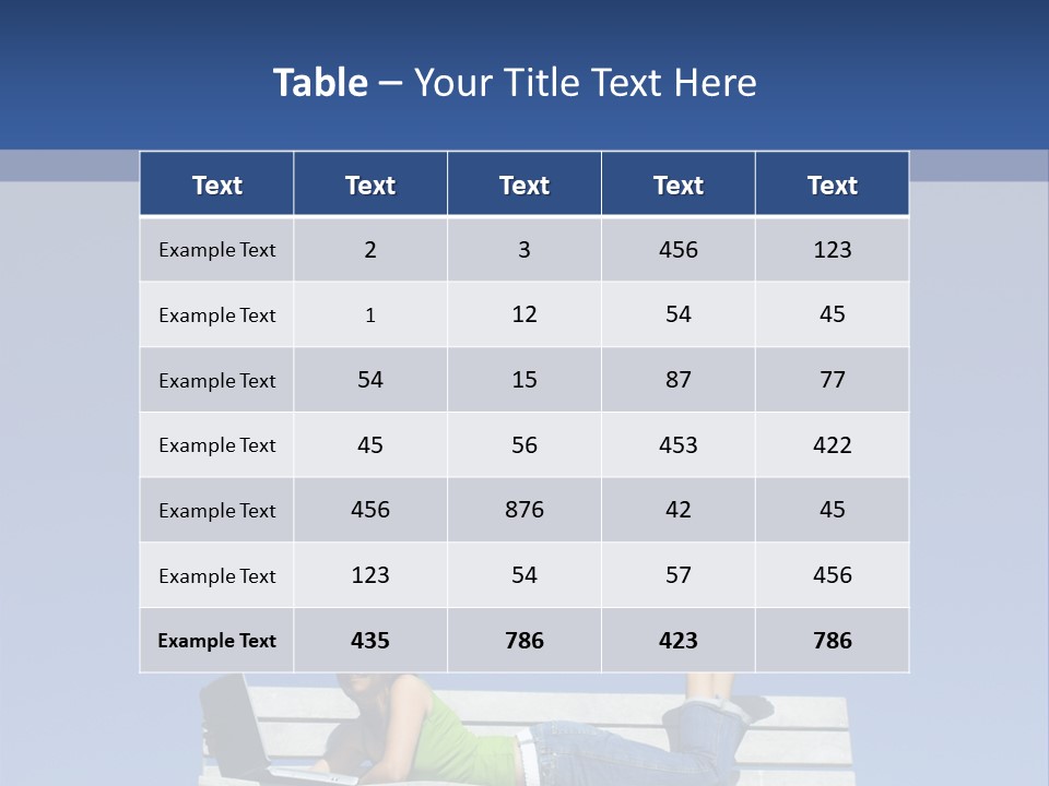 Sky Teenager Learning PowerPoint Template