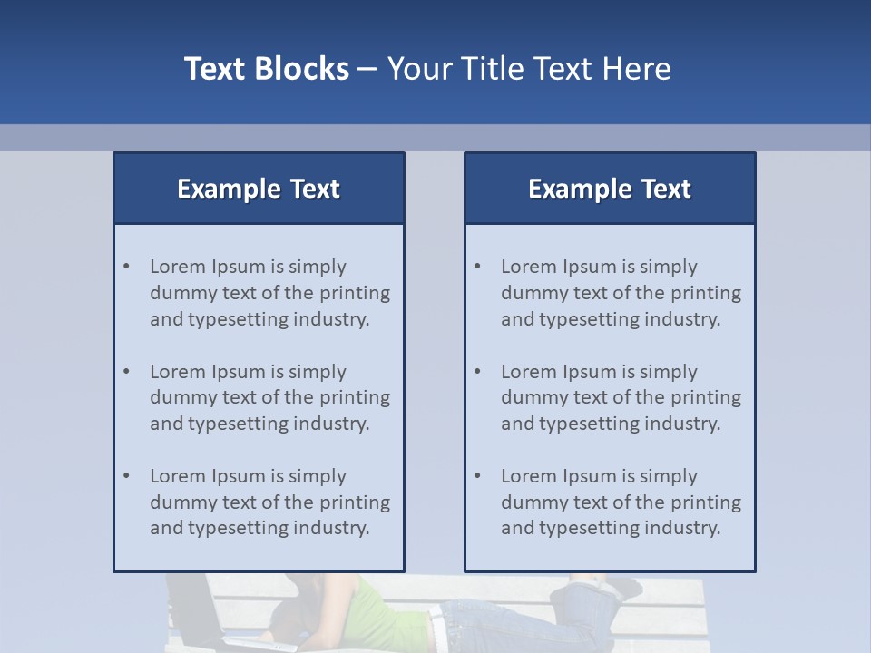 Sky Teenager Learning PowerPoint Template