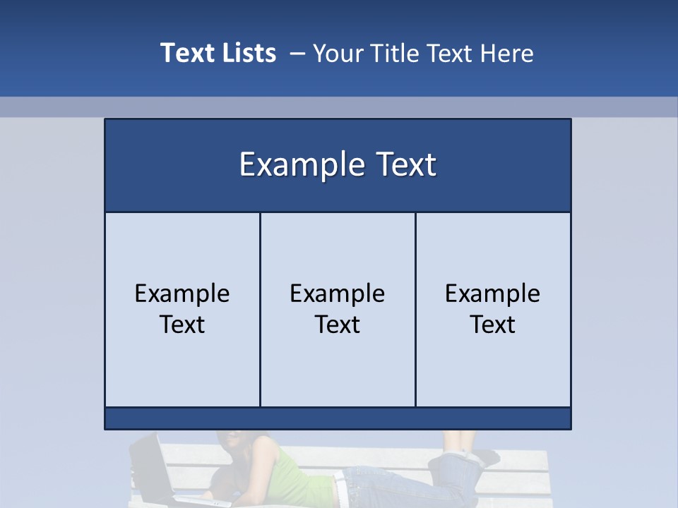 Sky Teenager Learning PowerPoint Template