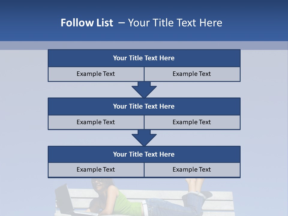 Sky Teenager Learning PowerPoint Template