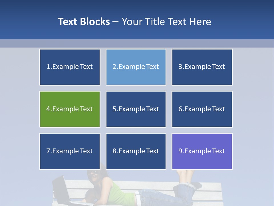 Sky Teenager Learning PowerPoint Template