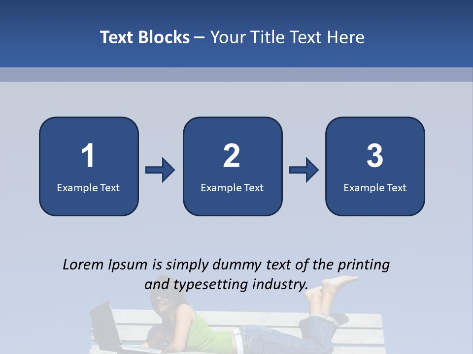 Sky Teenager Learning PowerPoint Template