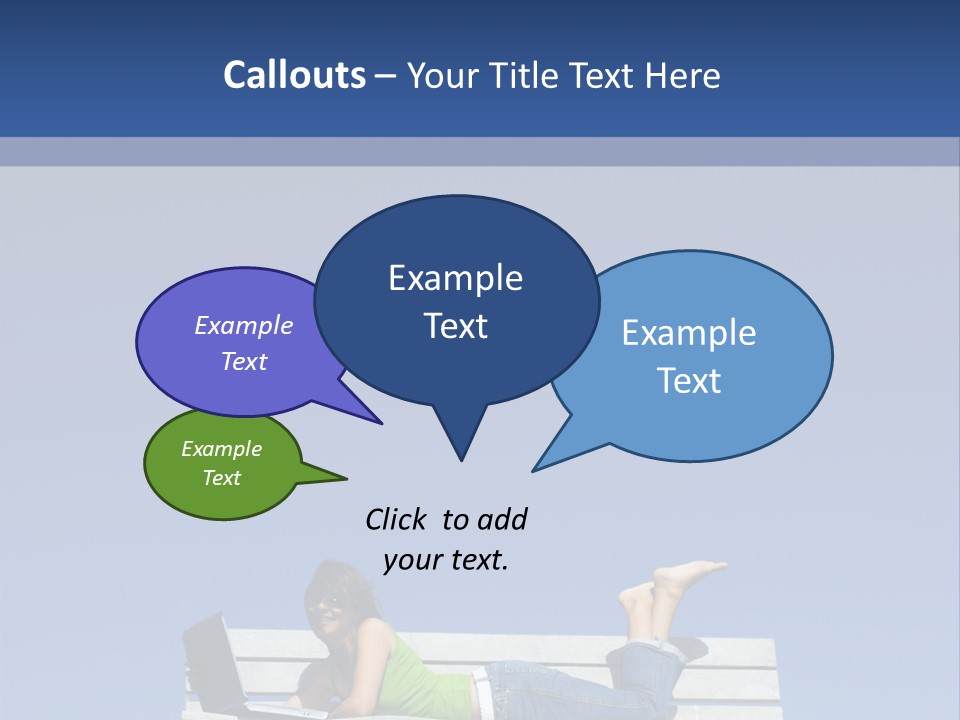 Sky Teenager Learning PowerPoint Template