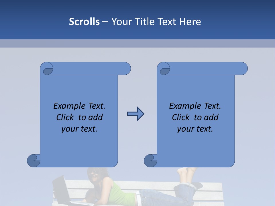 Sky Teenager Learning PowerPoint Template