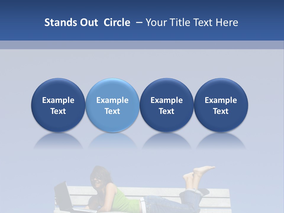 Sky Teenager Learning PowerPoint Template