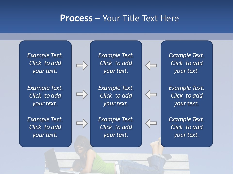 Sky Teenager Learning PowerPoint Template