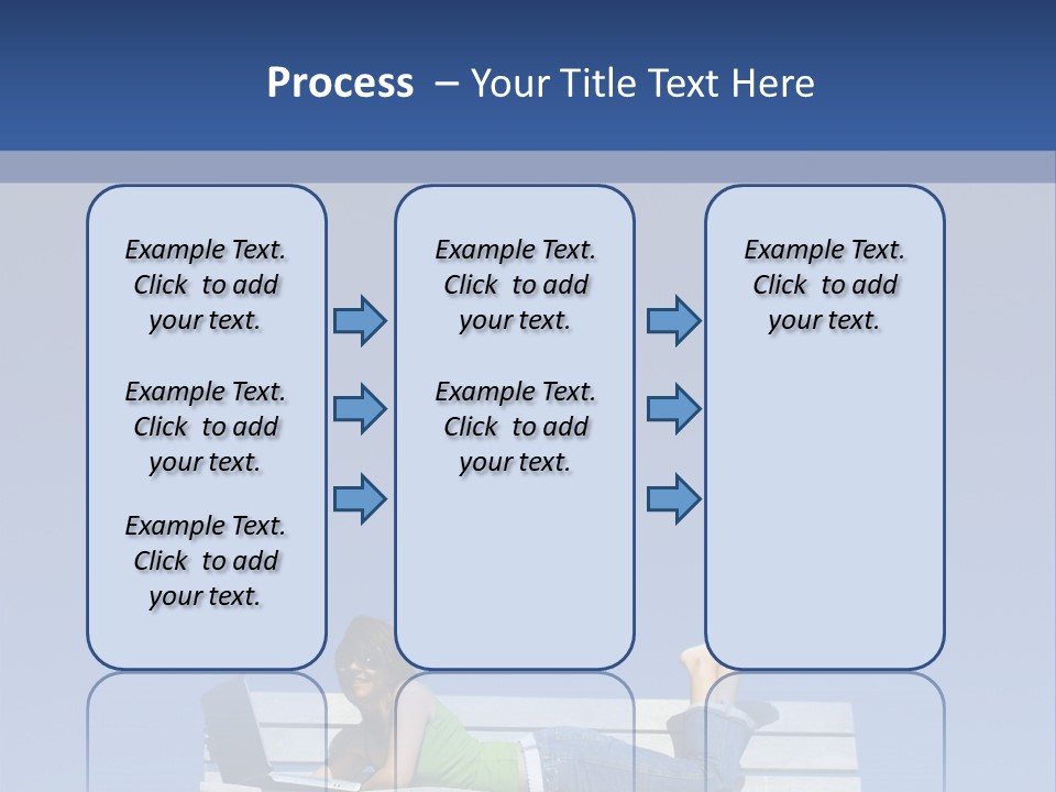 Sky Teenager Learning PowerPoint Template