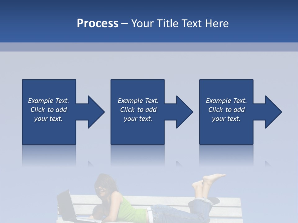 Sky Teenager Learning PowerPoint Template