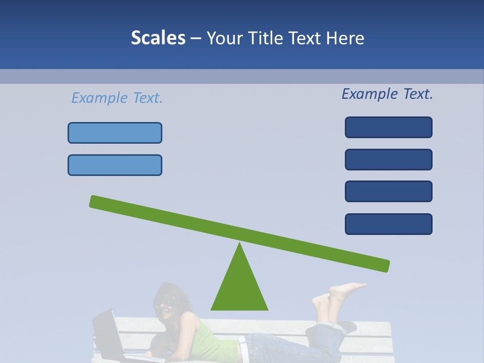 Sky Teenager Learning PowerPoint Template