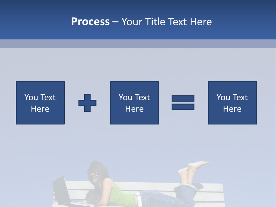 Sky Teenager Learning PowerPoint Template