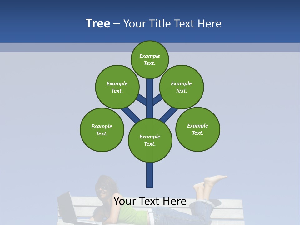 Sky Teenager Learning PowerPoint Template