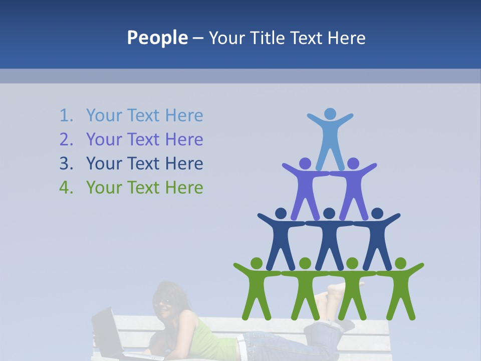 Sky Teenager Learning PowerPoint Template