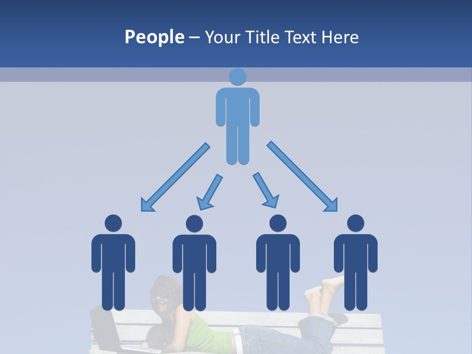 Sky Teenager Learning PowerPoint Template