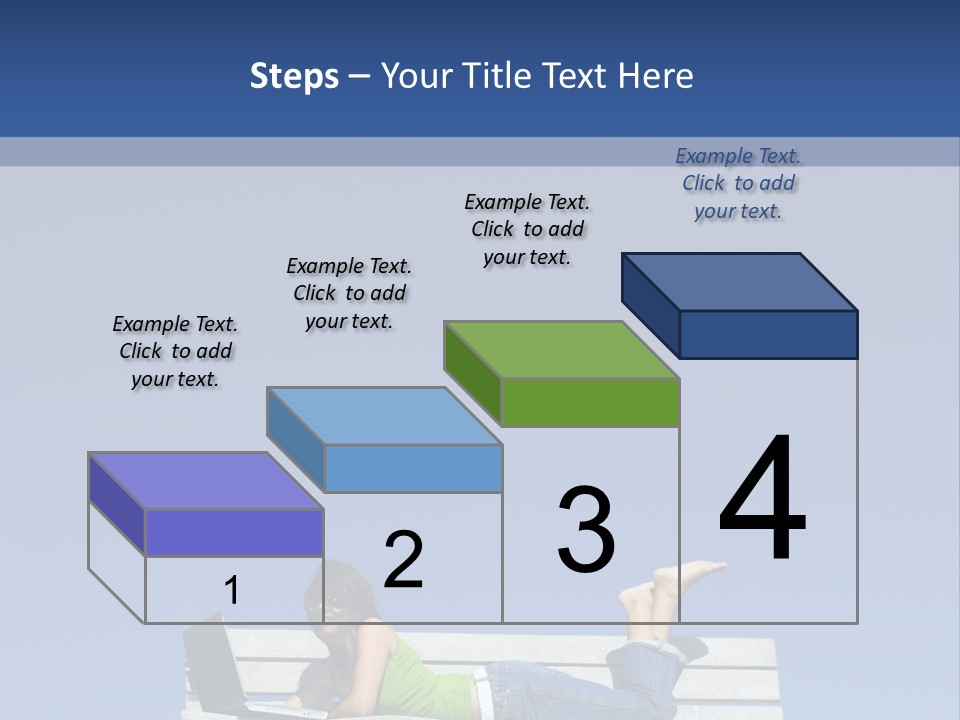 Sky Teenager Learning PowerPoint Template