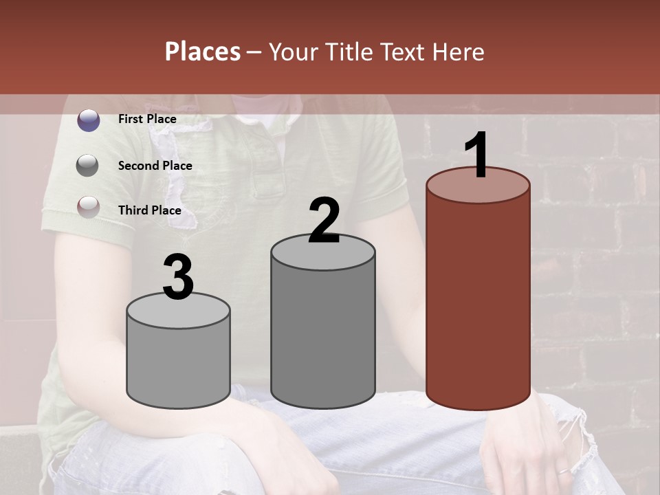 Youth Man Brick PowerPoint Template