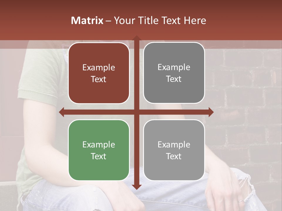 Youth Man Brick PowerPoint Template