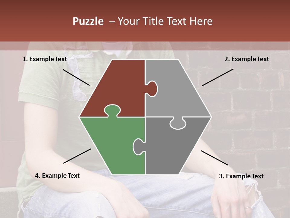 Youth Man Brick PowerPoint Template