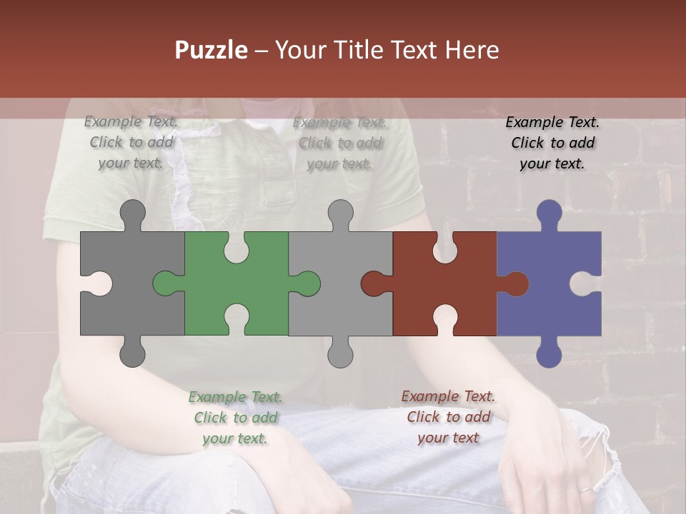 Youth Man Brick PowerPoint Template