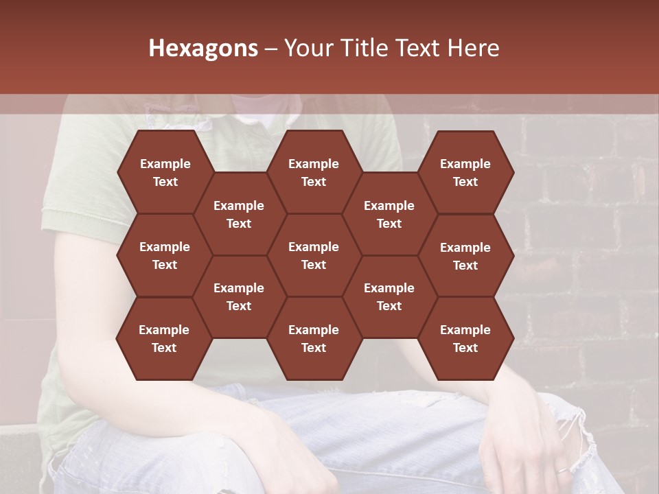 Youth Man Brick PowerPoint Template