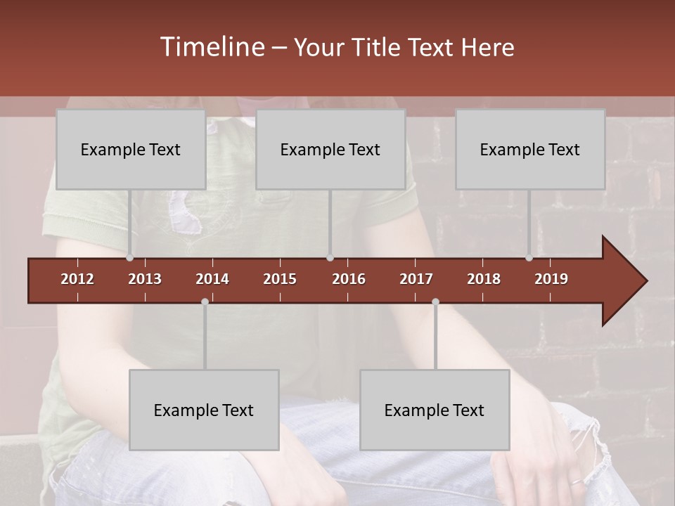 Youth Man Brick PowerPoint Template